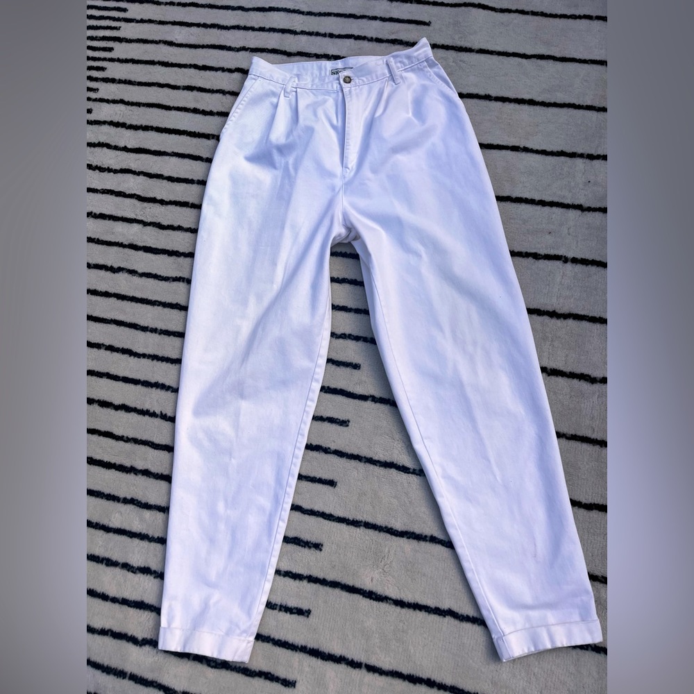 90s white vintage pants/trousers